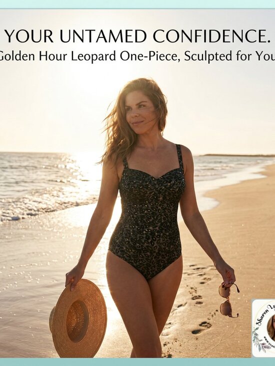 Nitpick Other - Nitpick Leopard One Piece Swimsuit Size Small